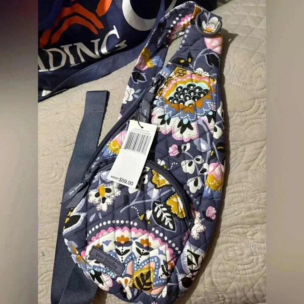 Vera Bradley Gray Floral Backpack